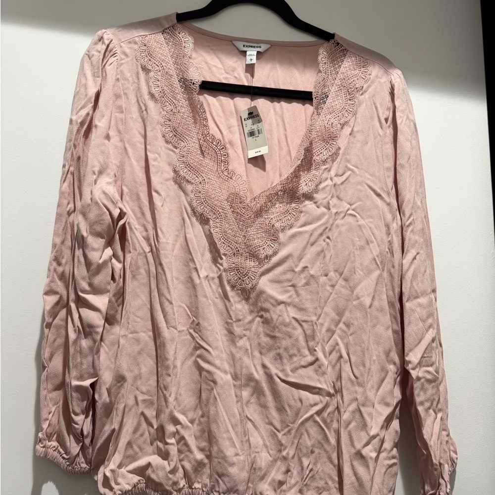 Express Soft Pink Blouse